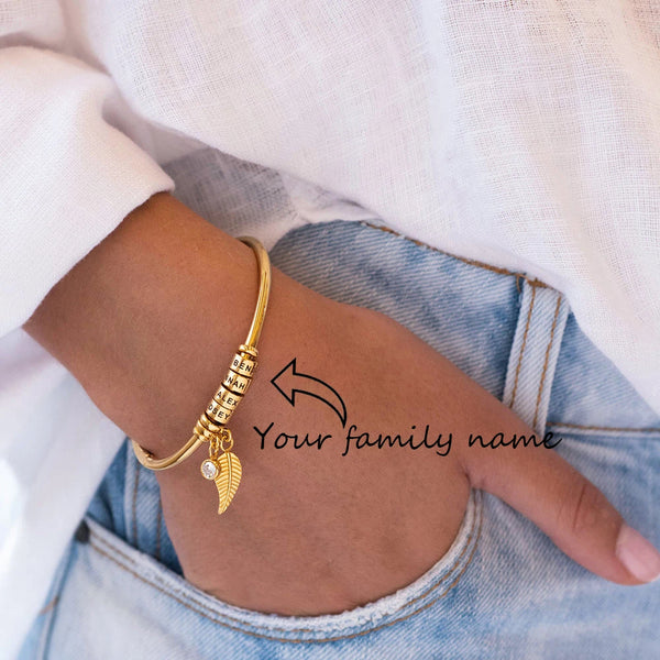 Family Love Bracelet (Custom Names) - In Stainless Steel - Gioppe