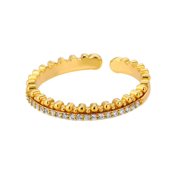 Gio Ring with Zirconia - Adjustable - Gioppe