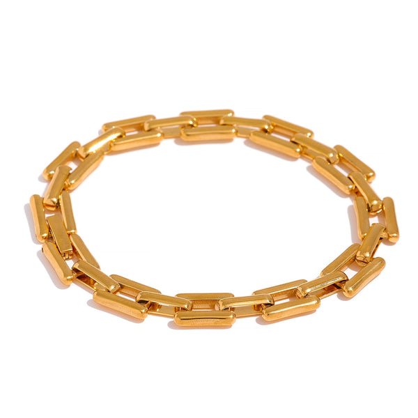 Elegant Link Gold-Plated 18K Bracelet | Firenze Collection - Gioppe