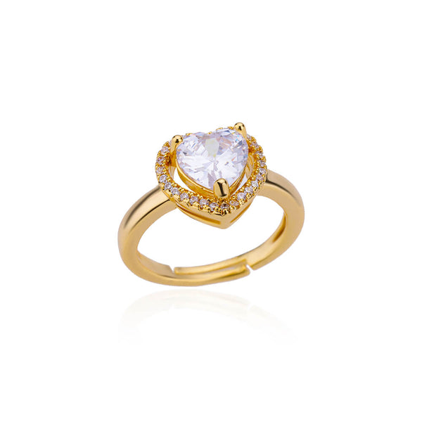 Femme Heart Ring Zirconia - Gioppe